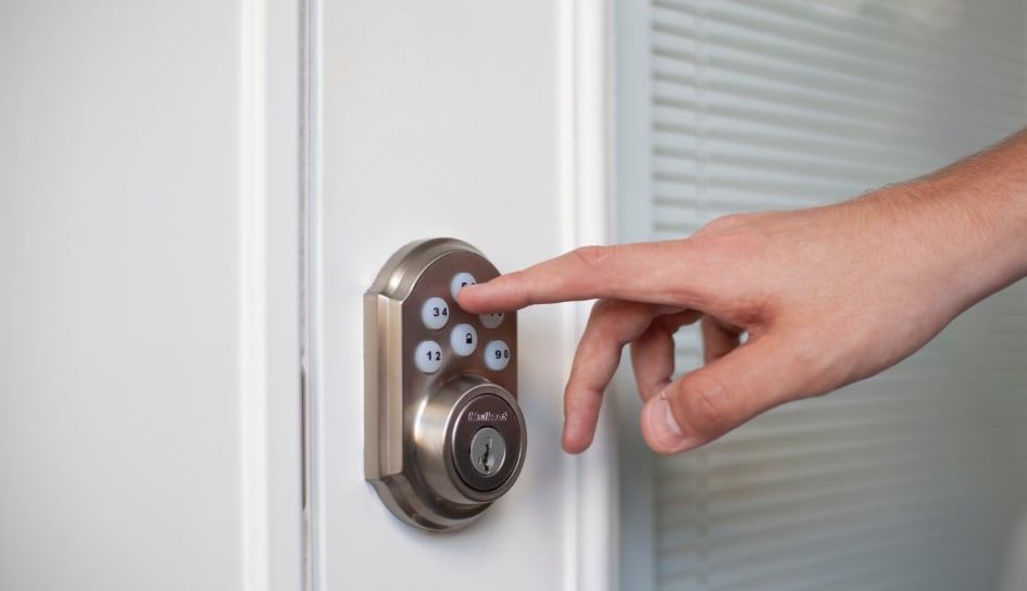 ADT smartlock on a Blacksburg home